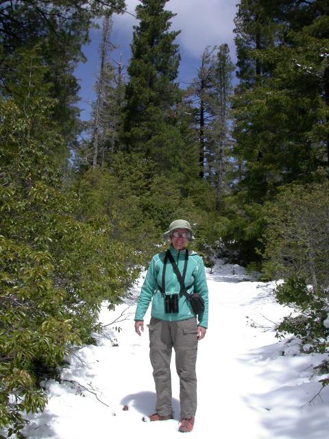 Anne in Snow, Crescent City, May 11