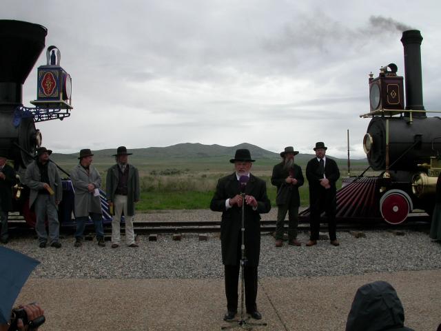 Golden Spike Re-enactment, the EmCee