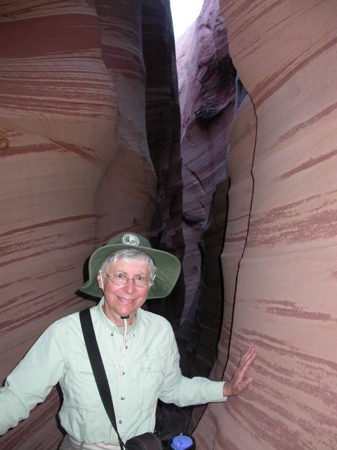 Anne in Zebra Canyon, Escalante, UT