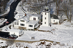 Hospital Point Light at Christmas