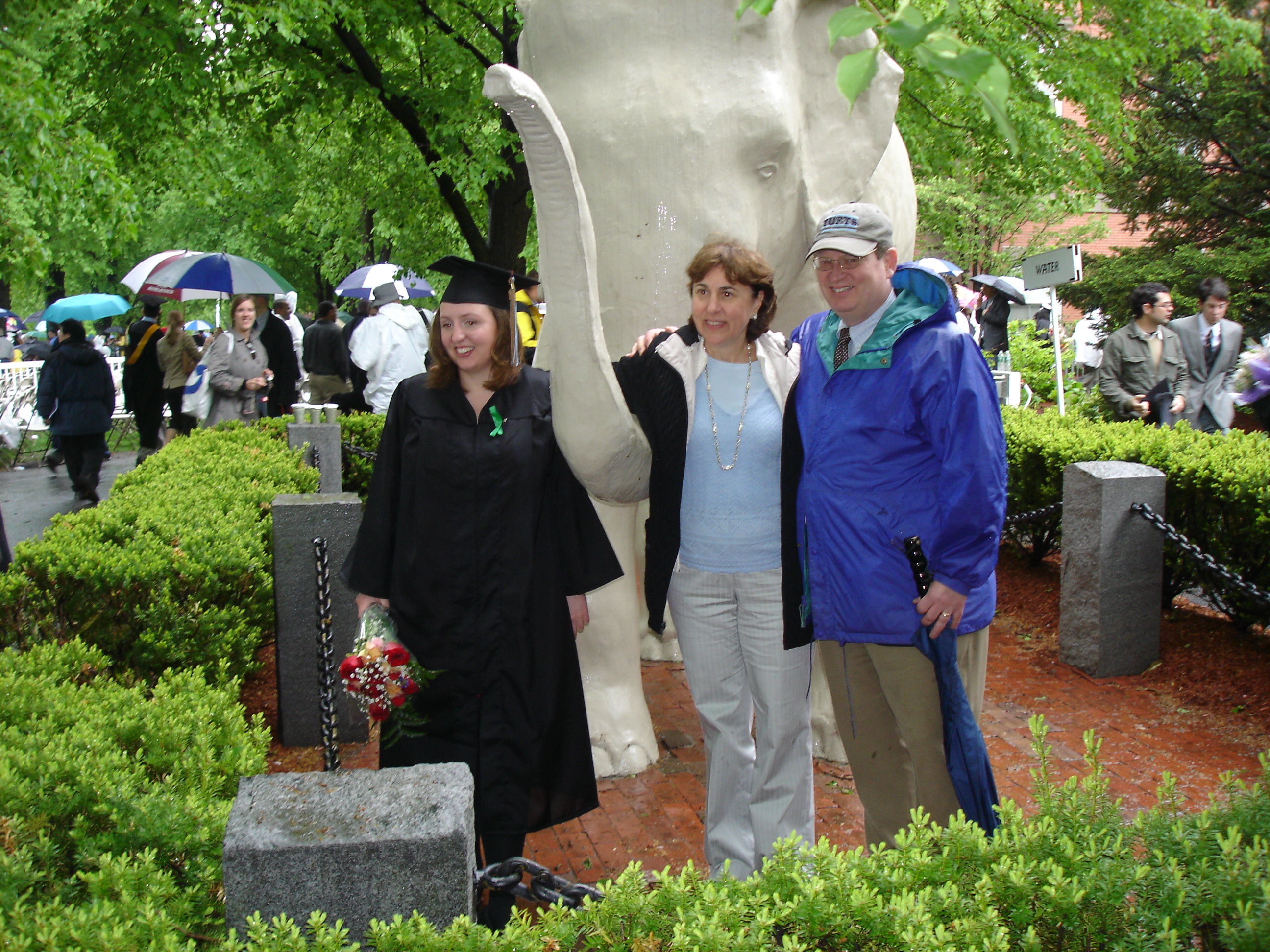 Family with Elephant