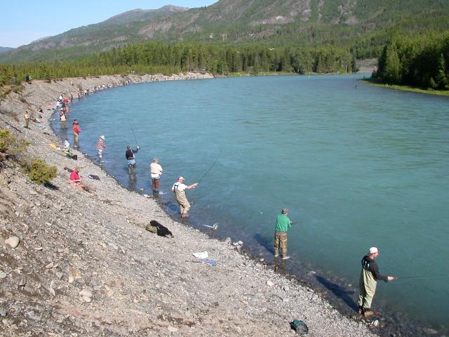 Fishermen on the Russian River, AK