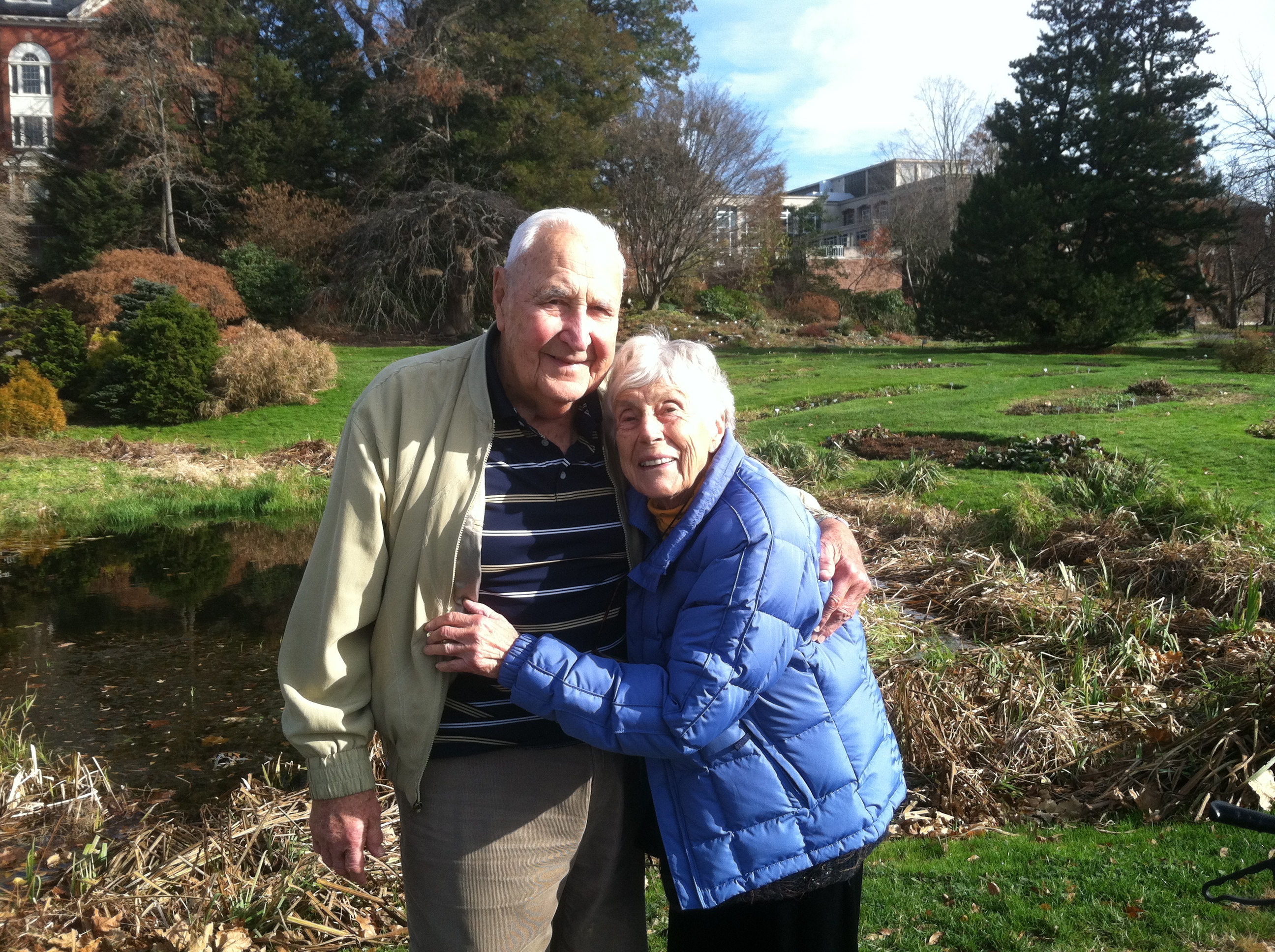 Dad & Mom, Smith College Gardens 2011